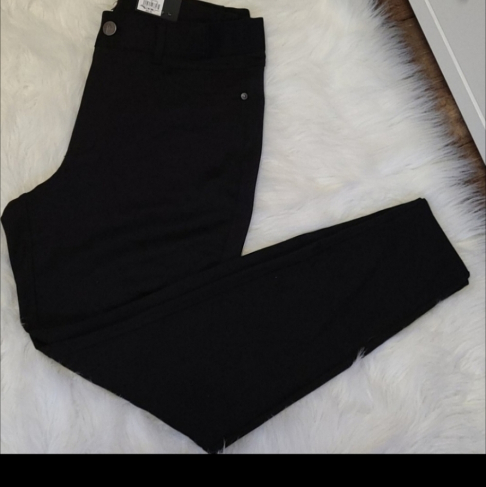 Vera Wang classic Black Mid-Rise slimming stretch fit skinny dress pants 0X - Picture 10 of 16